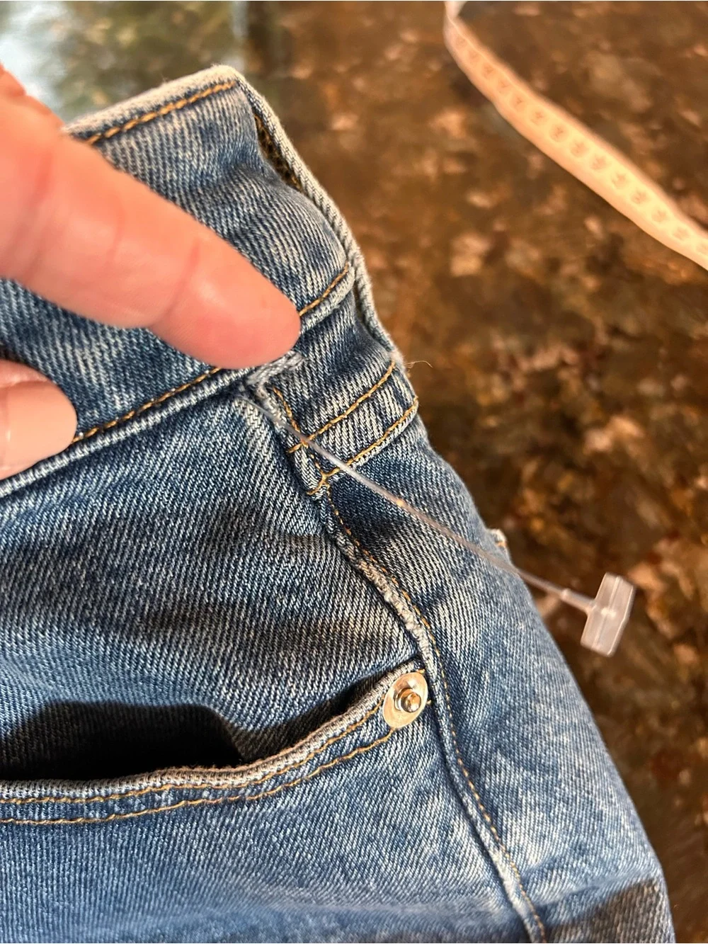NWOT SPRWMN Micro Flare Jeans. Made in USA. SZ 27. Luxury. Designer. Medium wash
